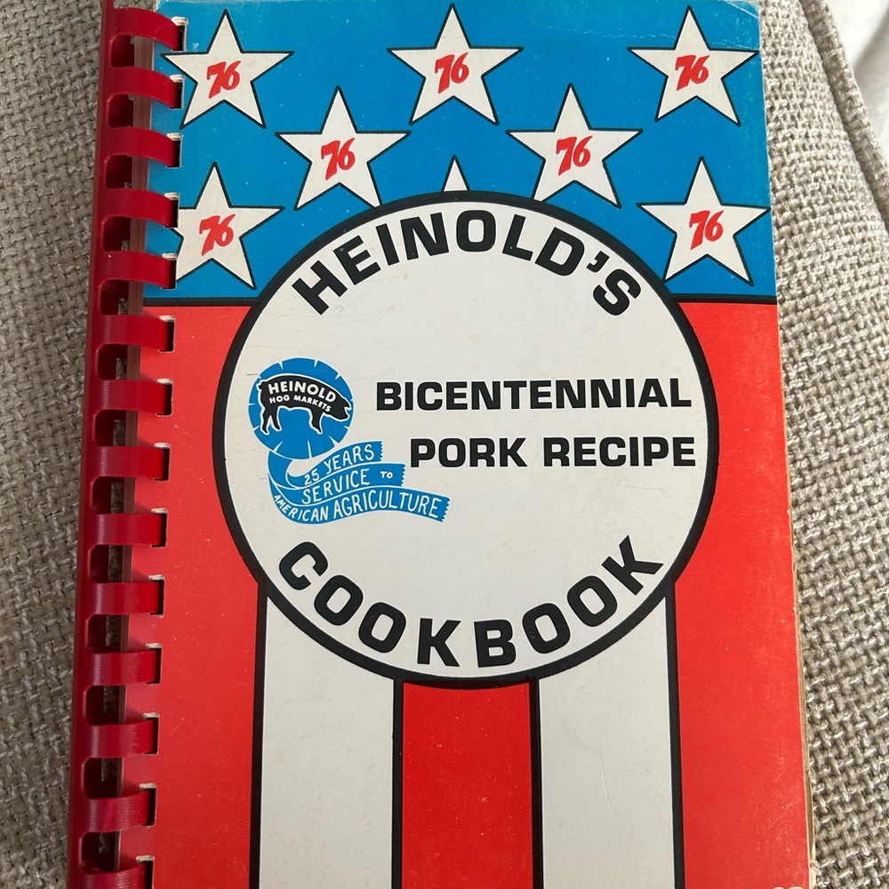 Heinold Hog Market 1976 Bicentennial Pork Recipe Cookbook